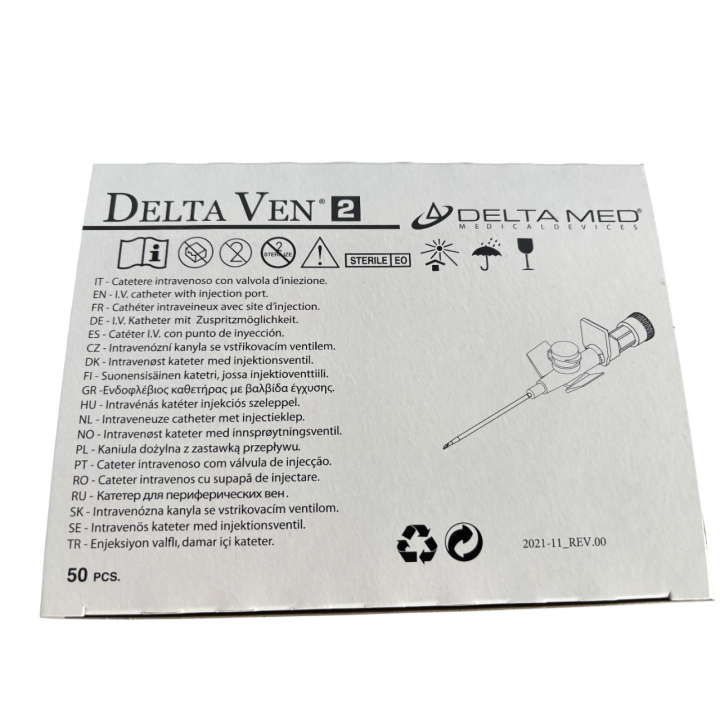 Aghi Cannula Delta Ven 2 18G 1,30×45 mm – Conf. 50pz