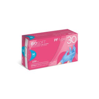 Guanti in Nitrile Rays BIOSOFT PF Tipo 30 Senza Polvere.