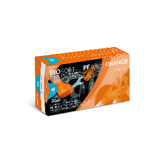 Guanti in Nitrile Arancione BIOSOFT PF Tech Orange