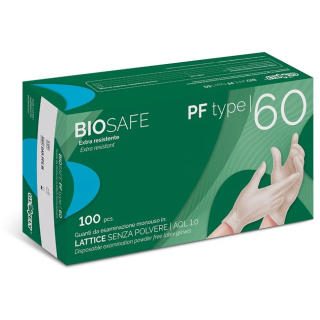 Guanti in Lattice BIOSAFE PF Type 60 – Senza Polvere