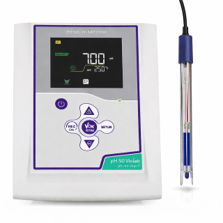 VioLab XS pH50 pHmetro da Banco Professionale con Elettrodo 201 T