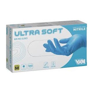Guanti Monouso in Nitrile Blu | DPI III Cat. – DM Classe I – 240mm